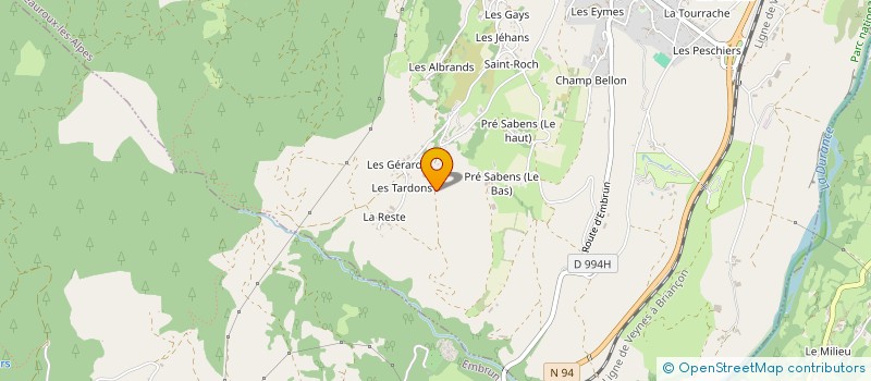 localisation de l'entreprise MONSIEUR STEPHANE BERGE à CHATEAUROUX-LES-ALPES