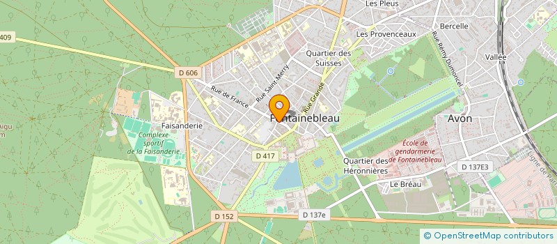 localisation de l'entreprise MONSIEUR STEPHANE BERGEON  FONTAINEBLEAU