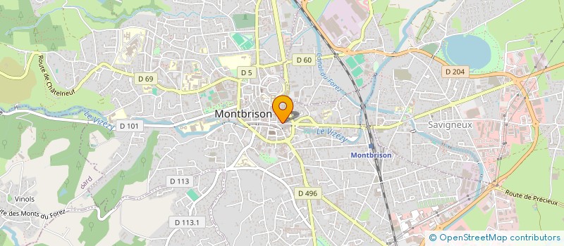 localisation de l'entreprise MONSIEUR STEPHANE BERGER à MONTBRISON