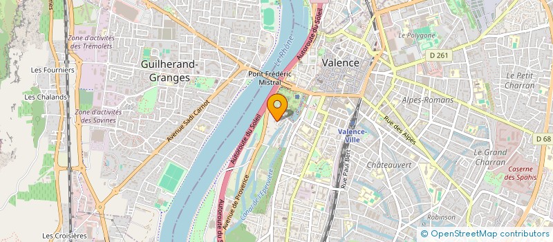 localisation de l'entreprise MONSIEUR STEPHANE BERGER  VALENCE