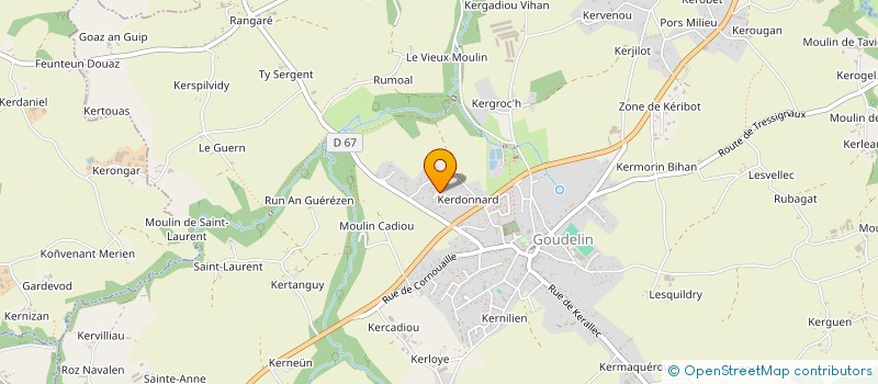 localisation de l'entreprise MONSIEUR STEPHANE BERGER  GOUDELIN