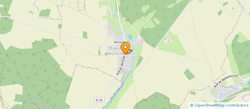 localisation de l'entreprise MONSIEUR STEPHANE BERGOT  MONTCHEVREUIL