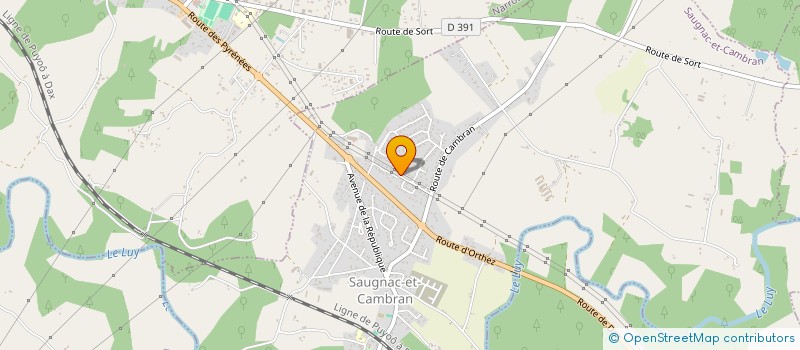 localisation de l'entreprise MONSIEUR STEPHANE BERNADET  SAINT-PANDELON