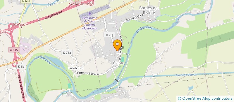 localisation de l'entreprise MONSIEUR STEPHANE BERNARD  CLARAC