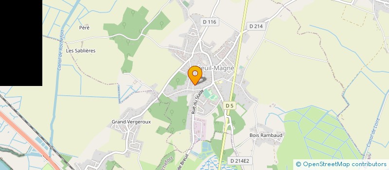 localisation de l'entreprise MONSIEUR STEPHANE BERNARD  BREUIL-MAGNE