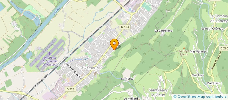 localisation de l'entreprise MONSIEUR STEPHANE BERNARD  LE VERSOUD