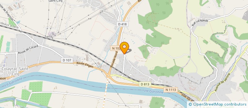 localisation de l'entreprise MONSIEUR STEPHANE BERNARDIN  COLAYRAC-SAINT-CIRQ