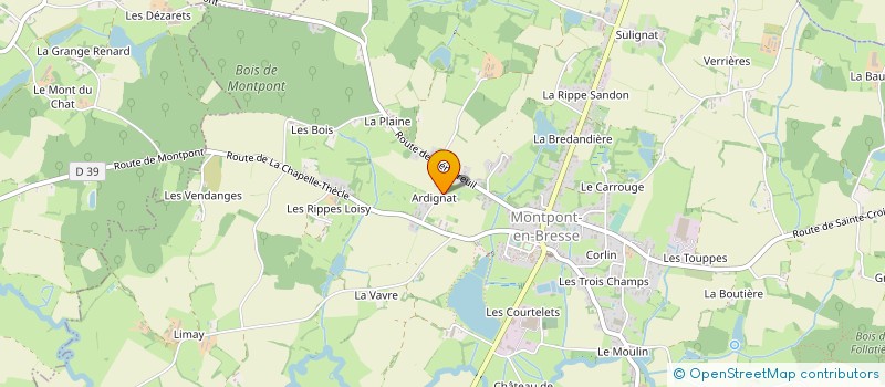 localisation de l'entreprise MONSIEUR STEPHANE BERNOLIN à MONTPONT-EN-BRESSE