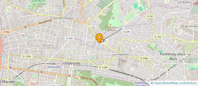 localisation de l'entreprise MONSIEUR STEPHANE BERRY  FONTENAY-SOUS-BOIS
