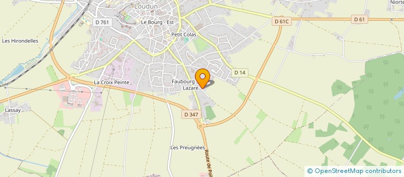 localisation de l'entreprise MONSIEUR STEPHANE BERTAUX  LOUDUN