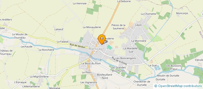 localisation de l'entreprise MONSIEUR STEPHANE BERTHAULT à MARTIZAY