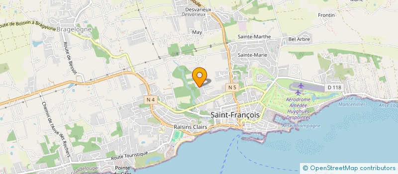 localisation de l'entreprise MONSIEUR STEPHANE BERTIN à SAINT-FRANCOIS