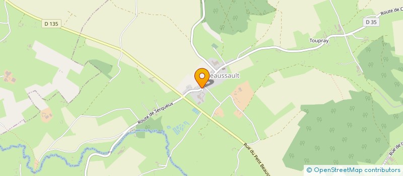 localisation de l'entreprise MONSIEUR STEPHANE BERTIN  BEAUSSAULT