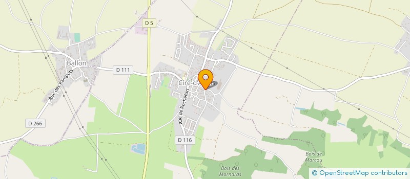 localisation de l'entreprise MONSIEUR STEPHANE BERTINET  CIRE-D'AUNIS