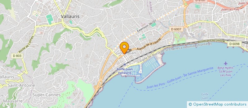 localisation de l'entreprise MONSIEUR STEPHANE BERTOLINO à VALLAURIS