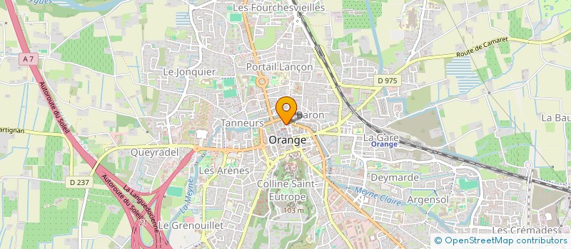 localisation de l'entreprise MONSIEUR STEPHANE BERTRAND à ORANGE