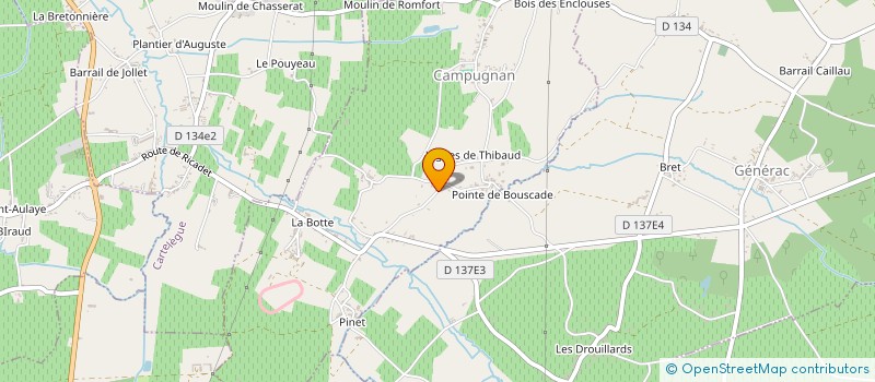 localisation de l'entreprise MONSIEUR STEPHANE BESNARD  CAMPUGNAN