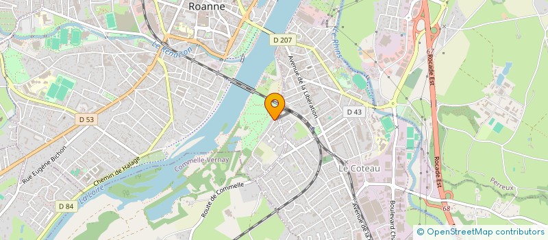 localisation de l'entreprise MONSIEUR STEPHANE BESSON  ROANNE