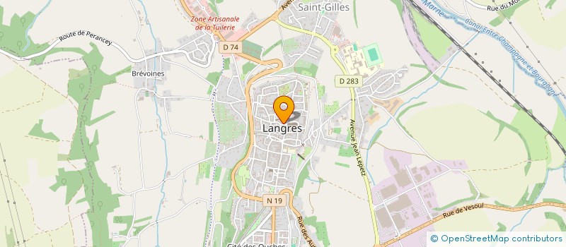 localisation de l'entreprise MONSIEUR STEPHANE BETTINGER à LANGRES