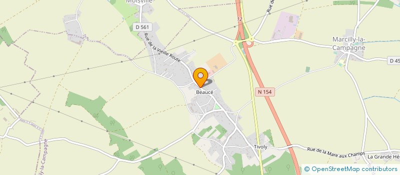 localisation de l'entreprise MONSIEUR STEPHANE BEUCHER  MARCILLY-LA-CAMPAGNE