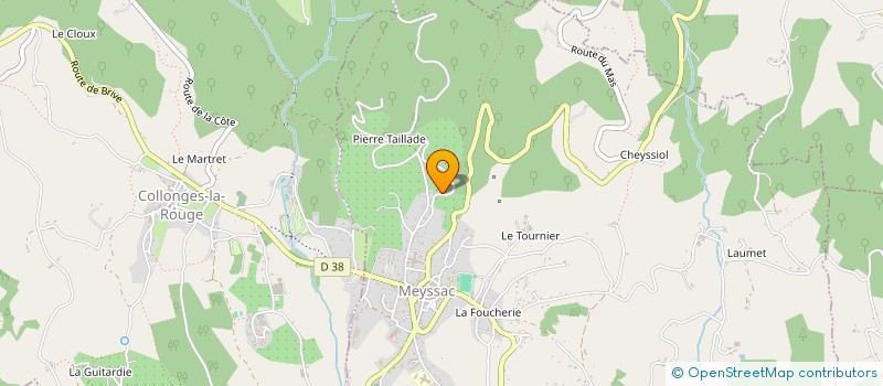 localisation de l'entreprise MONSIEUR STEPHANE BEUNET  MEYSSAC