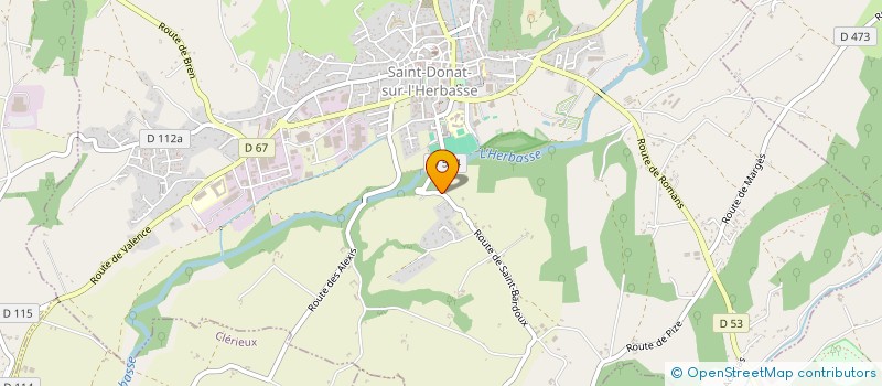 localisation de l'entreprise MONSIEUR STEPHANE BIANCHERI  SAINT-DONAT-SUR-L'HERBASSE
