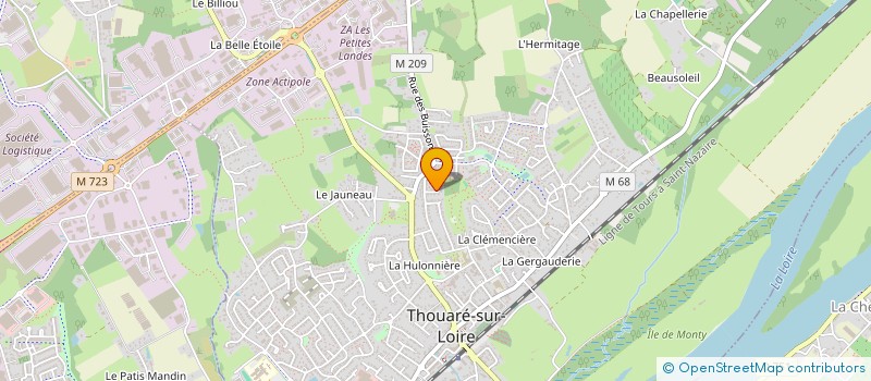 localisation de l'entreprise MONSIEUR STEPHANE BICHON à THOUARE-SUR-LOIRE