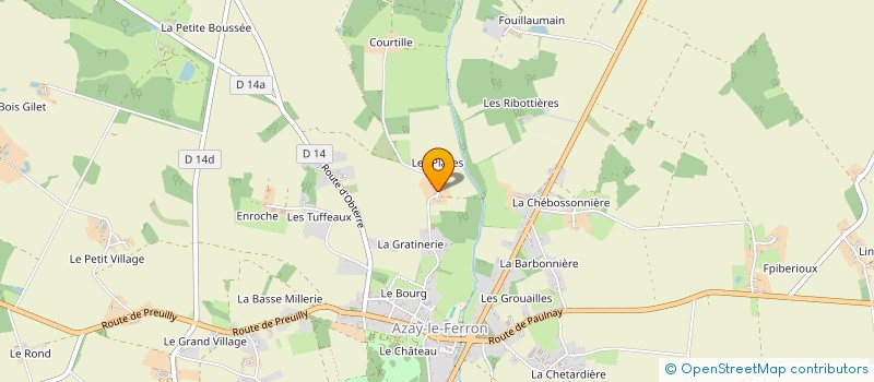 localisation de l'entreprise MONSIEUR STEPHANE BIDAULT à AZAY-LE-FERRON