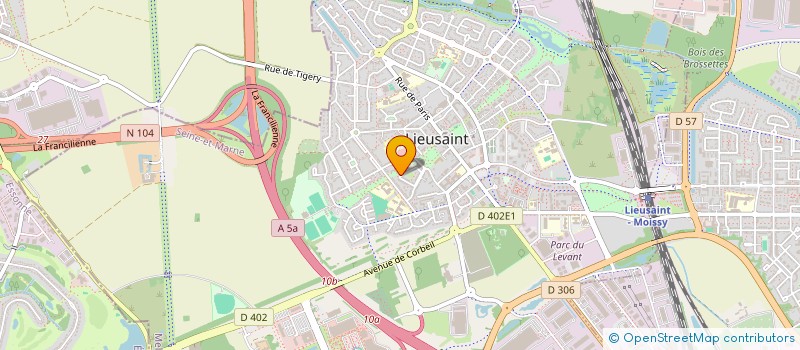 localisation de l'entreprise MONSIEUR STEPHANE BIDOUNGA GUIMBI  LIEUSAINT