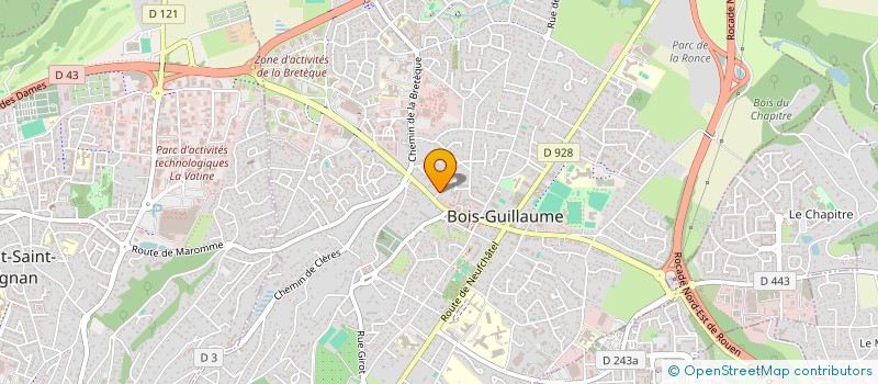 localisation de l'entreprise MONSIEUR STEPHANE BIGNET  BOIS-GUILLAUME