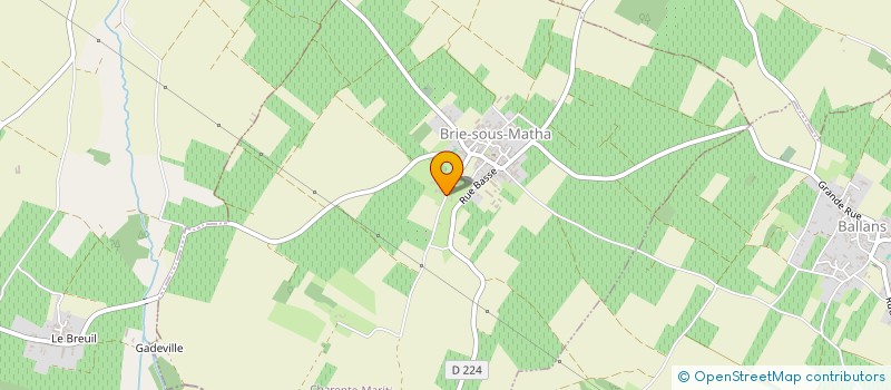 localisation de l'entreprise MONSIEUR STEPHANE BILLAUD  BRIE-SOUS-MATHA