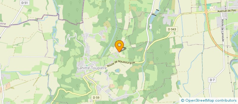 localisation de l'entreprise MONSIEUR STEPHANE BINDE  LAHITTE-TOUPIERE