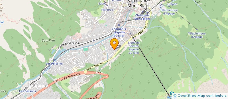 localisation de l'entreprise MONSIEUR STEPHANE BIZIEN  CHAMONIX-MONT-BLANC