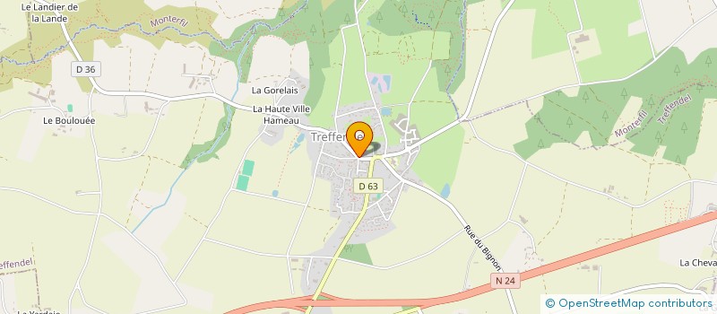 localisation de l'entreprise MONSIEUR STEPHANE BLACHON  TREFFENDEL