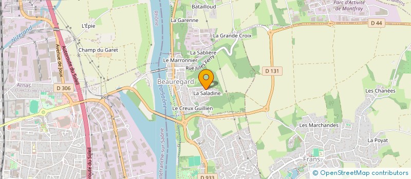 localisation de l'entreprise MONSIEUR STEPHANE BLANC  BEAUREGARD