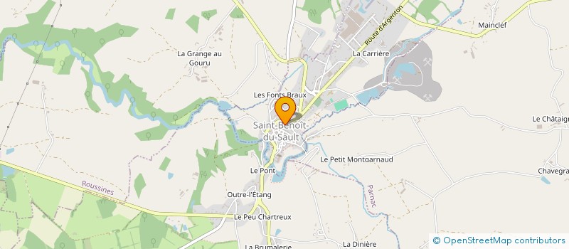 localisation de l'entreprise MONSIEUR STEPHANE BLANCHARD à SAINT-BENOIT-DU-SAULT