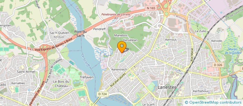 localisation de l'entreprise MONSIEUR STEPHANE BLANCHARD  LANESTER