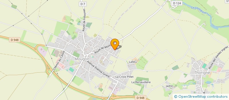 localisation de l'entreprise MONSIEUR STEPHANE BLANDIN  AIGONDIGNE