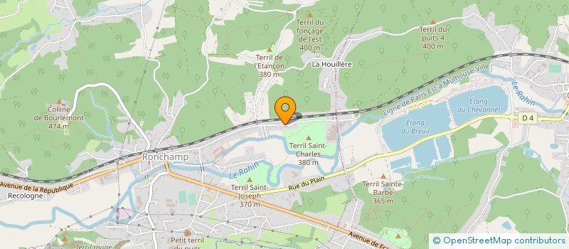 localisation de l'entreprise MONSIEUR STEPHANE BLANGUERNON  RONCHAMP