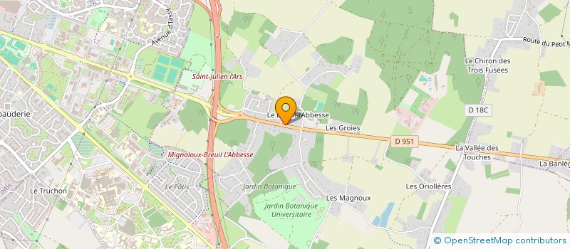 localisation de l'entreprise MONSIEUR STEPHANE BLONDEAU  MIGNALOUX-BEAUVOIR