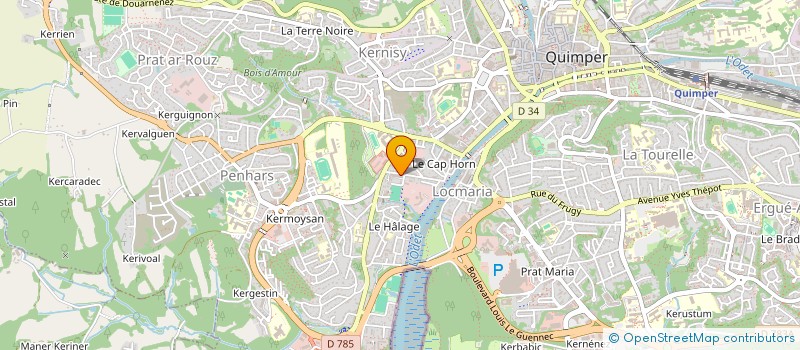 localisation de l'entreprise MONSIEUR STEPHANE BOCHER à QUIMPER