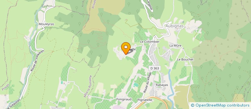 localisation de l'entreprise MONSIEUR STEPHANE BODY  AUBIGNAS