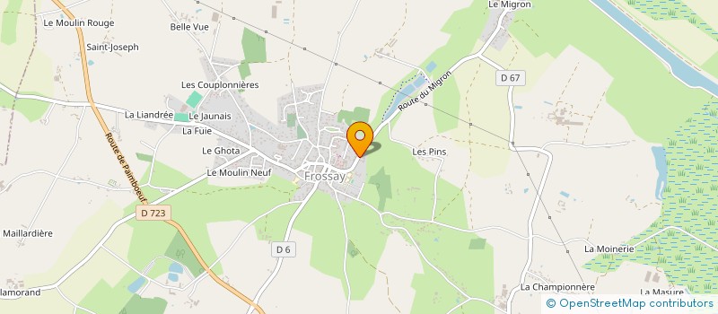 localisation de l'entreprise MONSIEUR STEPHANE BOIG  FROSSAY