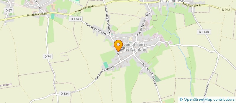 localisation de l'entreprise MONSIEUR STEPHANE BOITAUX  SAINT-HILAIRE-LEZ-CAMBRAI