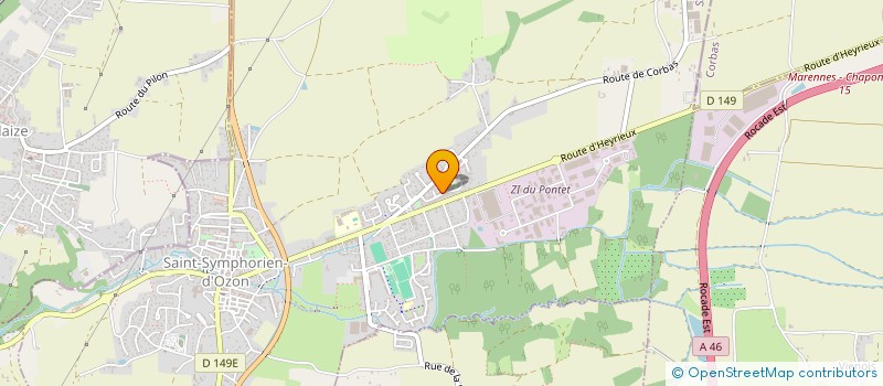 localisation de l'entreprise MONSIEUR STEPHANE BOITO  SAINT-SYMPHORIEN-D'OZON