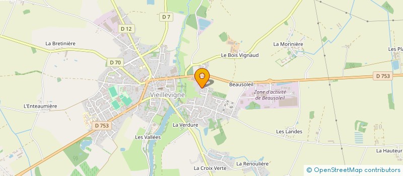 localisation de l'entreprise MONSIEUR STEPHANE BOMBARON  VIEILLEVIGNE