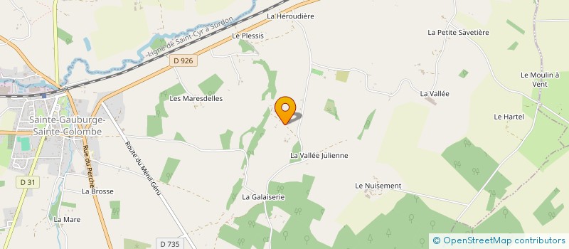 localisation de l'entreprise MONSIEUR STEPHANE BONDOUX à STE GAUBURGE STE COLOMBE
