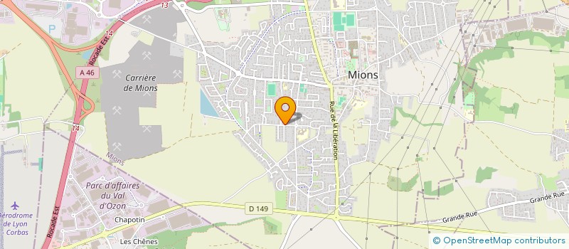 localisation de l'entreprise MONSIEUR STEPHANE BONIN  MIONS