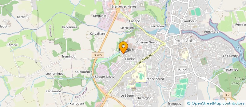localisation de l'entreprise MONSIEUR STEPHANE BONIZEC à PONT-L'ABBE