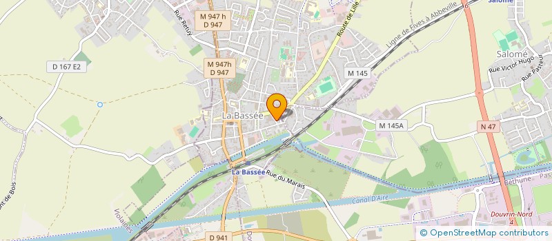 localisation de l'entreprise MONSIEUR STEPHANE BONNETOUCHE  LA BASSEE